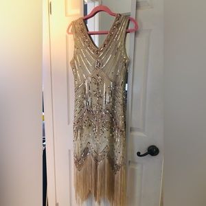 Metme Flapper dress 20’s, sequined, size m